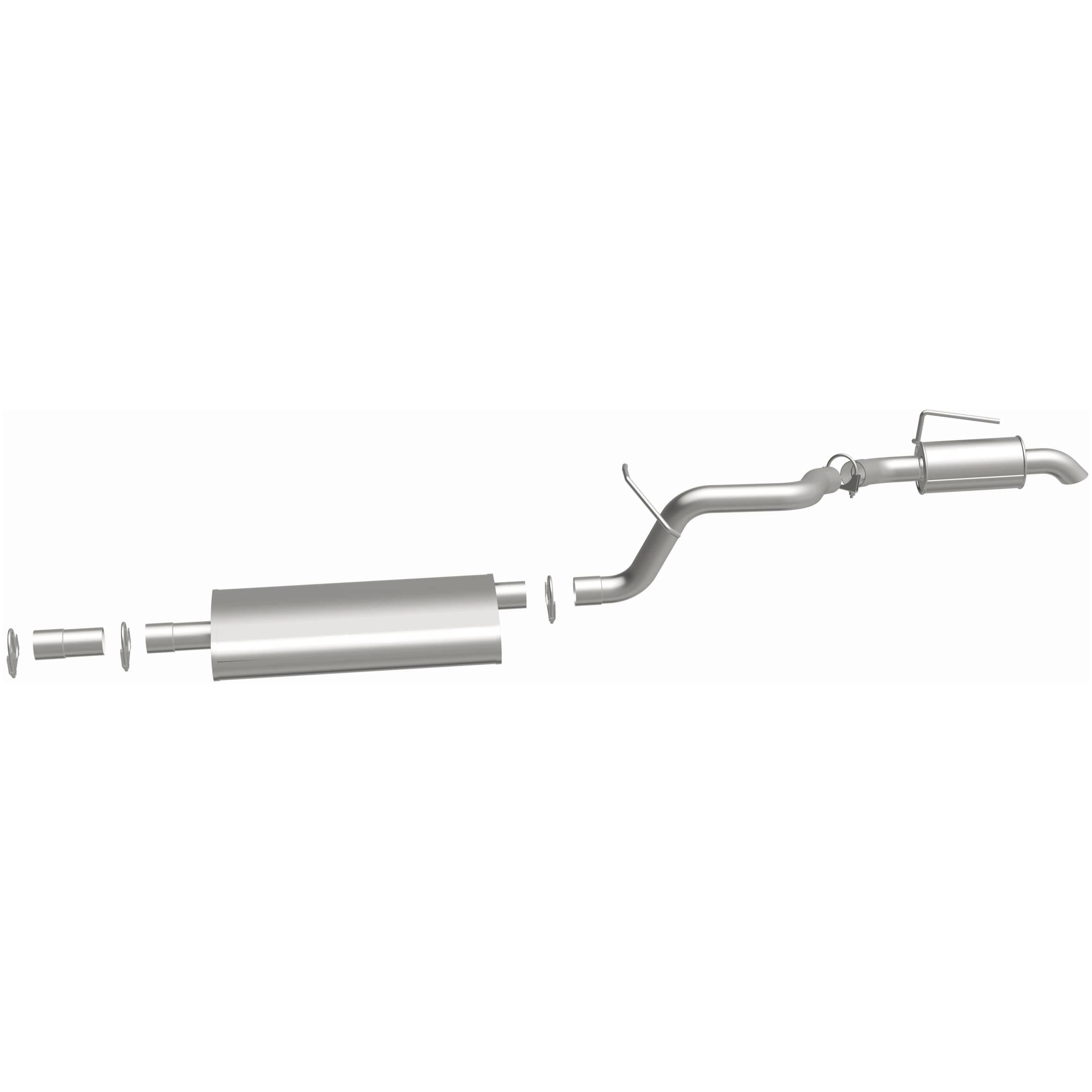 BRExhaust OE Replacement Exhaust System Kit 106-0047: Compatible with 2007-2011 Dodge Nitro 3.7L, 2008-2012 Jeep Liberty 3.7L