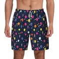 thumbnail image 2 of Picia Colored Balloons pattern Mens Swim Trunks with Compression Liner Stretch Beach Shorts Quick Dry with Zipper Pockets No-Chafing Board Shorts-X-Large, 2 of 9