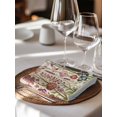 thumbnail image 6 of Spring Floral Cloth Napkins Set of 4 Reusable Dinner Napkins, Watercolor Lavender Daisy Butterflies Beige Cocktail Napkin Washable Table Napkins for Wedding/Holiday Party/Baby Shower 20"x20", 6 of 7