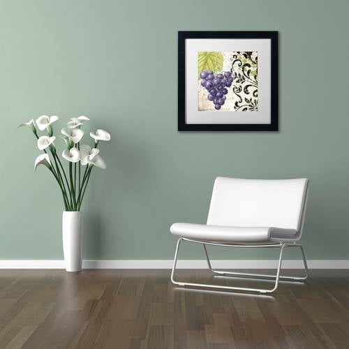 Trademark Fine Art "Les Fruits Jardin II" Canvas Art by Color Bakery White Matte, Black Frame