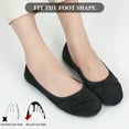 thumbnail image 4 of Ablanczoom Womens Flats Shoes: Slip-on Ballet Loafers Women Sneakers Bowknot Suede, 4 of 7