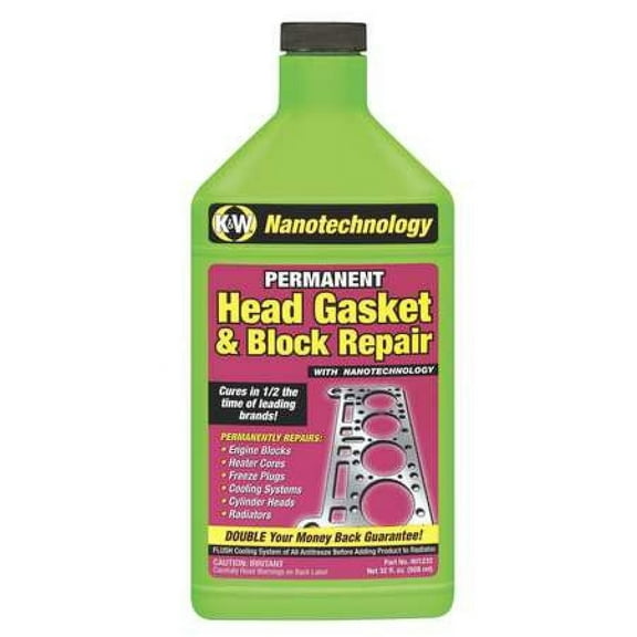 K&W 401232 Permanent Head Gasket and Block Repair – 32 oz – For Cars, Trucks, and Other Vehicles