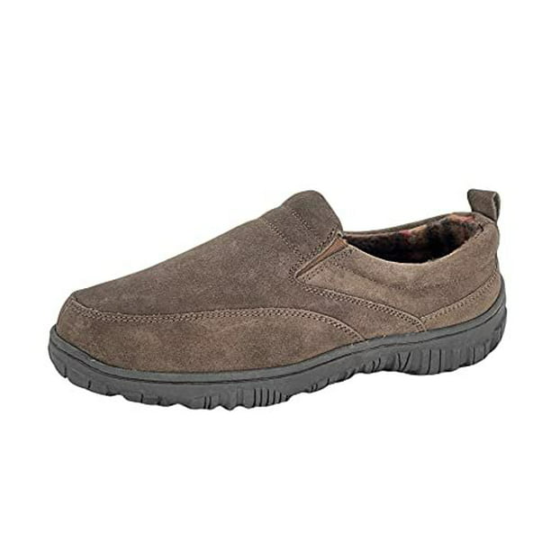 Clarks Mens Slipper Suede Leather SAB30194A - Closed Back with Double and Removable Insole Indoor Outdoor House Slippers For Men 11 M US, Brown - Walmart.com