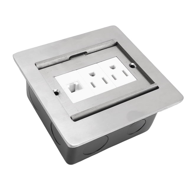 Recessed Floor Outlet, Floor Socket Water Proof for Floors Countertops Decks Tables