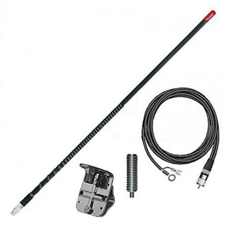 FireStik FG4648-B Four foot No-ground plane CB antenna kit Black