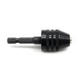 thumbnail image 3 of TMAX Black 1/4 Inch Hex Shank Keyless Chuck Adapter To Hold 1/32 to 1/4 Inch (0.5mm to 6.5mm) Conventional or Microsize Drill Bit, 3 of 4