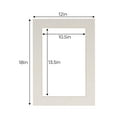 thumbnail image 3 of White Linen Acid Free 12x18 Picture Frame Mats with White Core Bevel Cut for 11x14 Pictures - Fits, 3 of 4