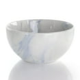 thumbnail image 4 of Elama Fine Marble 16 Piece Stoneware Dinnerware Set in Blue and White, 4 of 7