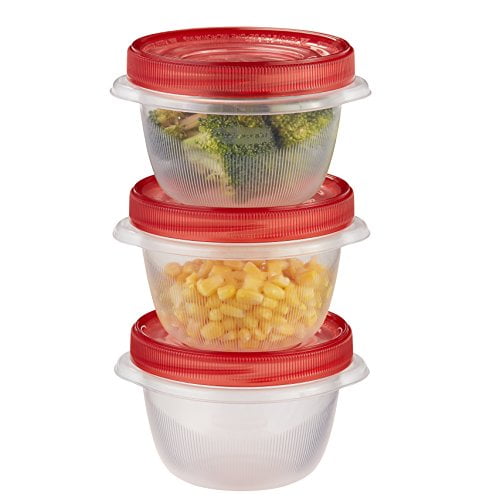 Rubbermaid 7F52RETCHIL 4 Piece 3.5 Cup Round Take Along Container 
