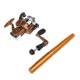 thumbnail image 3 of Fishing Rods Mini Aluminum Pocket Pen Fishing Rod Pole Reel Golden, 3 of 4