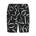 thumbnail image 4 of Wukai Numbers Men’s Short Pajama Pants With Pockets Soft Sleep Pj Shorts for Men-XX-Large, 4 of 6