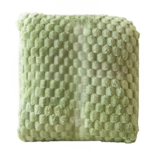 Green Flannel Blanket Soft Fleece Throw Blanket For Sofa Bed Couch Warm Lightweight Blanket For All Season Use Machine Washable Size 78.74X47.24 Inches