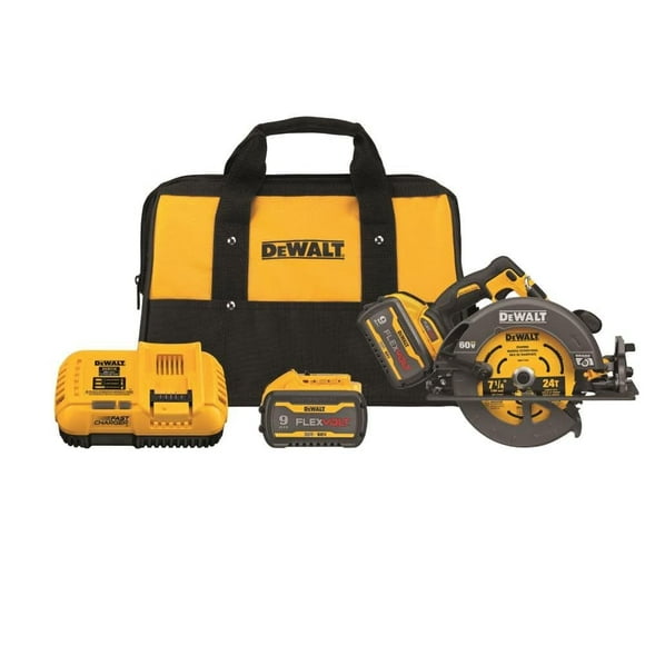 Sierra circular DEWALT FLEXVOLT 60V MAX* 7-1/4 pulgadas con kit de frenos