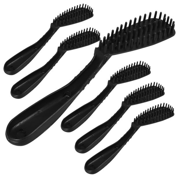 6 cepillos de peluquería de moda, peine creativo para teñir el cabello, peine para teñir el cabello de salón.
