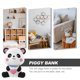 thumbnail image 5 of Vinyl Panda Piggy Bank Unbreakable Cartoon Panda Coin Coin Money Bank, 5 of 5