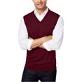 thumbnail image 1 of Club Room Mens Knit Sweater Vest, Red, Medium, 1 of 1
