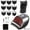 With bubble bag, variant on Professional Rechargeable Cordless Hair Clipper Kit For Men, IPX7 Waterproof Wet/Dry Electric Hair Trimmer With 9 Guide Combs For Beard, Head, And Body Grooming,With box,IPX6