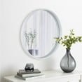 thumbnail image 2 of Mainstays 21" Diameter White Round Wall Mirror, 2 of 8