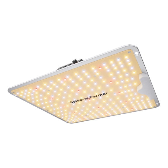 Spider Farmer SF1000 100W Full-Spectrum Dimmable LED Grow Light For 2×2’/3×3′ Hydroponics, Smart GGS Compatible