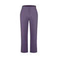 thumbnail image 4 of WIZUTIZ Work Pants for Men, Men Solid Casual Pockets Outdoor Button Zipper Elastic Waist Long Pants Trousers Clearance Sales, 4 of 6