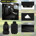 thumbnail image 3 of DIKSOAKR Front Car Seat Covers Fit For Honda Accord 2003-2017 Black Waterproof Fashion Faux Leather Seat Covers 2 Seats Auto Interior Protectors, 3 of 7
