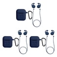 thumbnail image 4 of jesticaly Silicone Wireless for True Wireless Earphone Cover Box Charging Case dark blue 3Set, 4 of 6