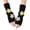 Black, variant on CYSFASHION Winter Fingerless Gloves for Women Cute Crochet Floral Decor Stretchy Half Finger Gloves for Daily Wear