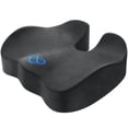 thumbnail image 1 of Cojín de asiento BlissTrends de espuma viscoelástica gruesa para oficina, color gris, 1 of 6