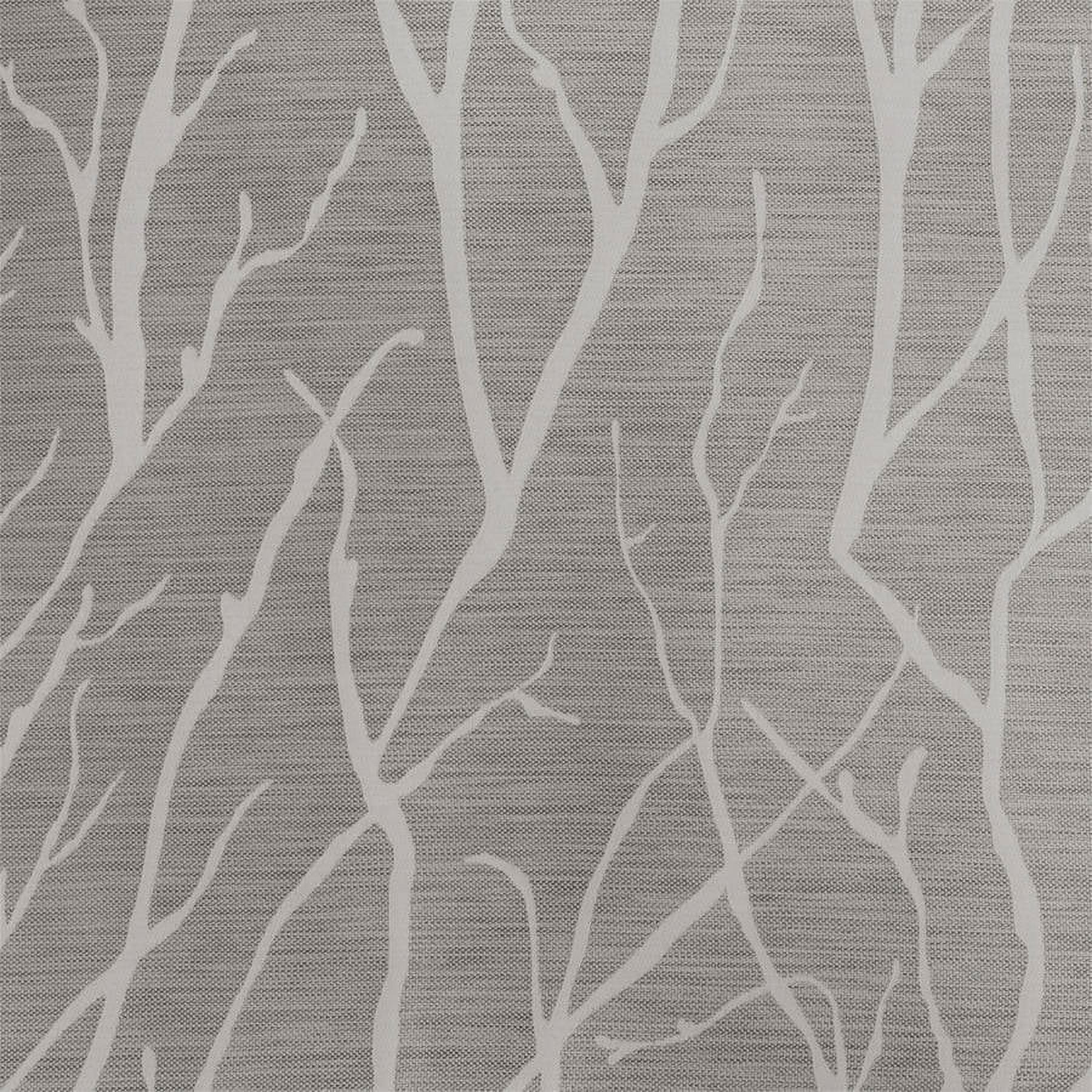 Exclusive Home Forest Hill Woven Room Darkening Blackout Grommet Top Curtain Panel Pair, 52"x96", Ash Grey