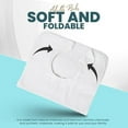 thumbnail image 3 of Linteum Textile 18x30 inches White 100% Cotton Unisex Adult Bib (3 Pack) Velcro Closure, 3 of 6