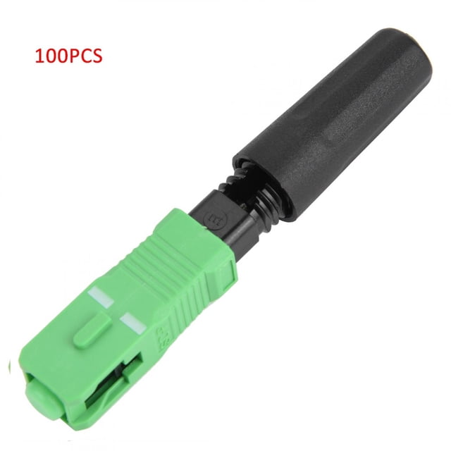 Fiber Connector, Low Insertion Loss Faster SC Optic Fiber Connector, Stable 100Pcs For Optical Fiber Testing Equipment Man Optical Fiber Distribution Racks Home