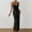 Black, variant on Oplxuo Crochet Knit Maxi Dress for Women Summer Sexy Halter Plunge Sleeveless Bikini Coverups Sundress for Vacation Beach
