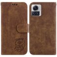 thumbnail image 2 of Compatible with Motorola Moto Edge 30 Ultra Embossed Cute Tiger Flip Folio Wallet Case Card Pocket Holder Cover, 2 of 5