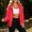Red, variant on Womens Lightweight Waterproof Zip Up Hooded Jacket Packable Casual Outdoor Hiking Travel Windbreaker Coat