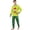 Dad, variant on Family Matching Christmas Pajamas, Christmas Crew Letter Print Long Sleeve Tops with Pants, Holiday Sleepwear for Family