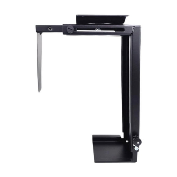 Miulika Under Desk PC Mount Black Computer Case Holder for Most PC or Computer Cases