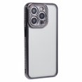 thumbnail image 3 of For iPhone 12 Pro Max Anti-Scratch Phone Case Rhinestones Decor TPU Phone Cover - Black, 3 of 5