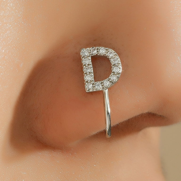Letter k cheap nose ring