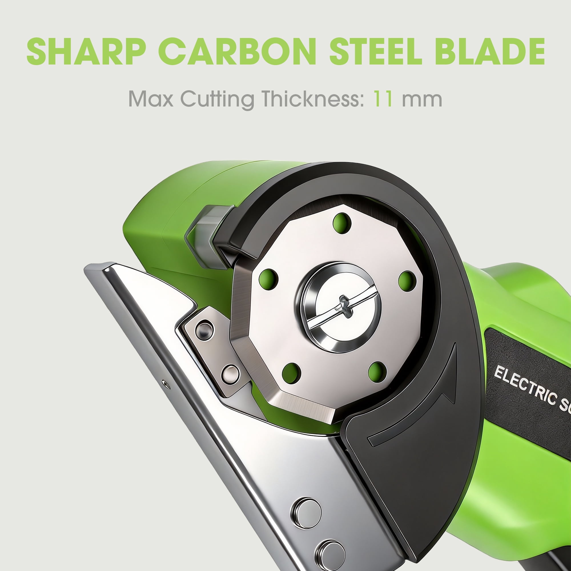 Green Cordless Electric Scissors, Professional Fabric Cutting Kit, With 3 Sharp Blades, Steel Ruler, Fabric Marking Pen, Storage Case, Delivers Smooth And Even Cuts