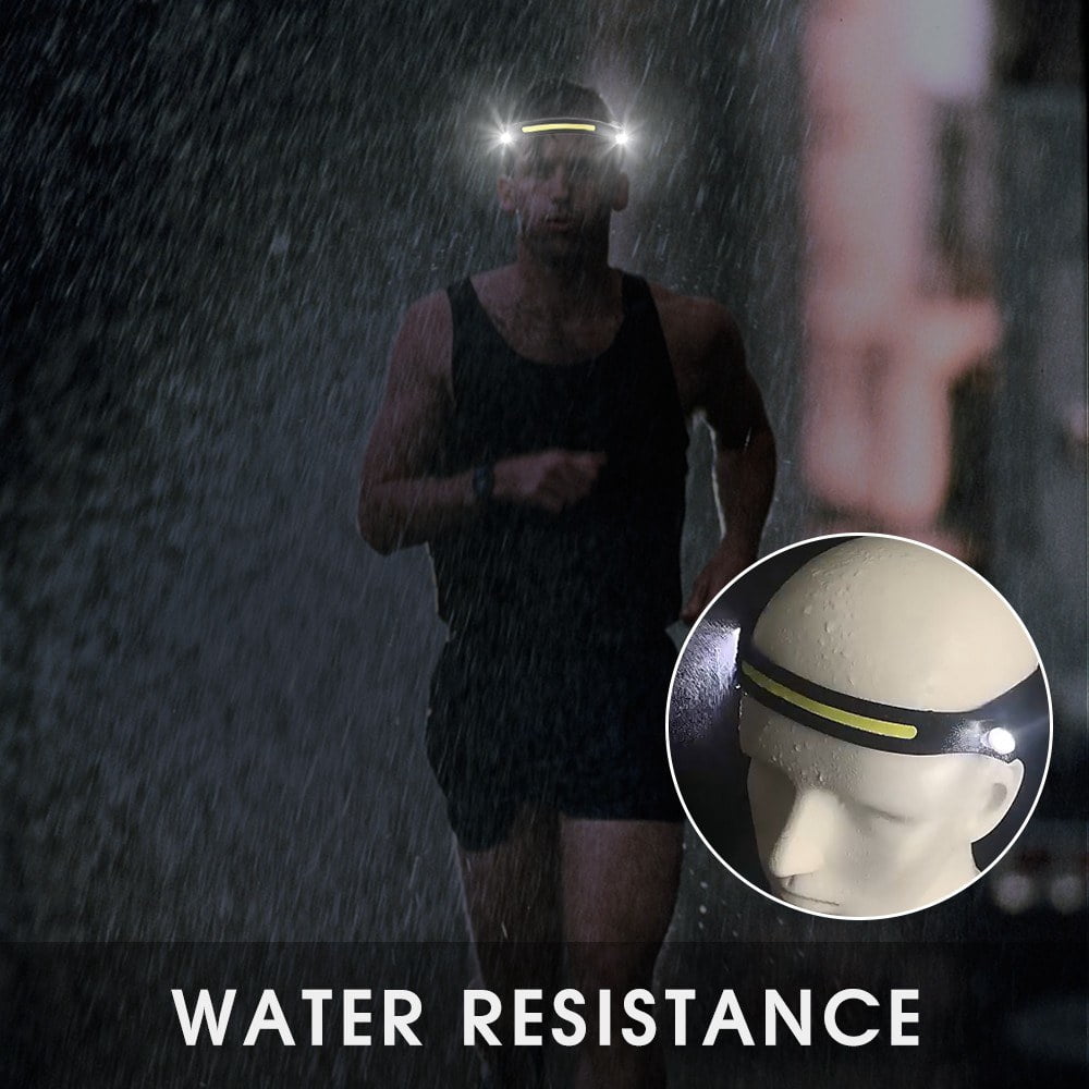 USB Rechargeable Waterproof Lightweight Headlamp Flashlight