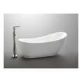 thumbnail image 4 of Anzzi Ft-Az090 Talyah 71" Soaking Bathtub For Freestanding Installations - White, 4 of 6