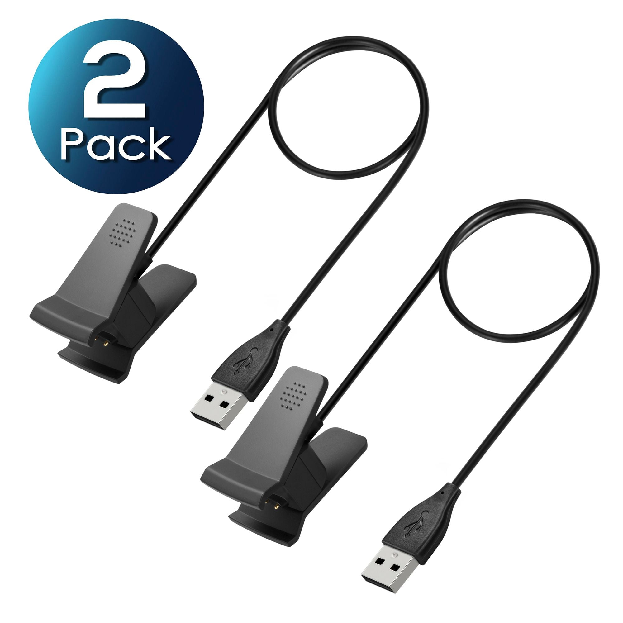 2-Pack For Fitbit Alta Charger Replacement USB Data Charging Cable Cord