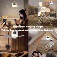 thumbnail image 4 of Multi-Functional USB Rechargeable Ceiling Fan Light - 4-Speed Adjustment, 4-Timer Settings, 3-Level Night Light, Remote Control & Touch Stop, Hanging/Desktop Dual Use with Aromatherapy Storage Box,, 4 of 7