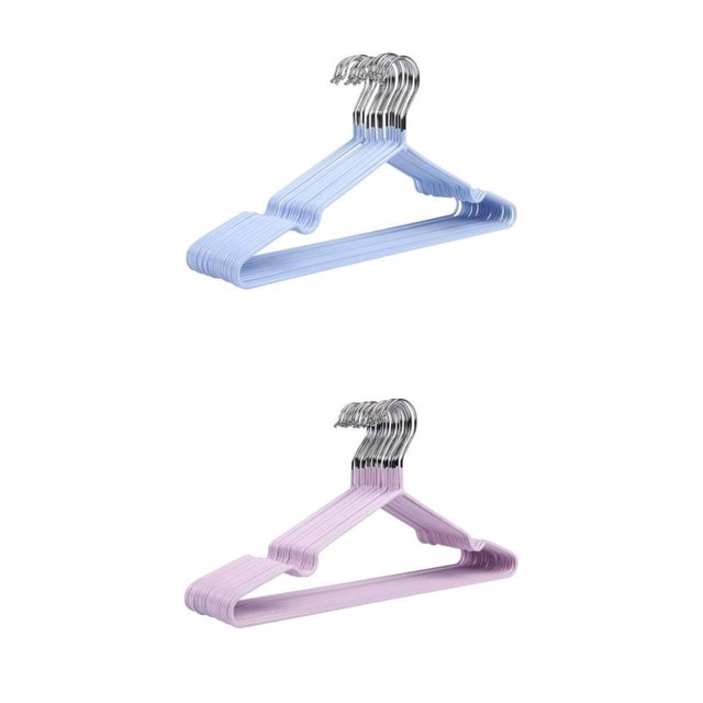Perchas de PVC de primera Baoblaze paquete de 20 resistentes antideslizantes tamaño adulto 40x20 cm