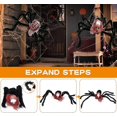 thumbnail image 4 of Araña Gigante De 2 Piezas Araña De Halloween De 50 Cm, Decoración De Halloween, Araña Gigante para Halloween Araña De Halloween para Decoración De Halloween Jardín Casa Encantada, 4 of 5