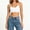 01 White, variant on Spaghetti Strap Bras for Women Cross Back Sexy Camisole Push Up Comfort Wireless Full Coverage Tshirt Bra