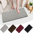 thumbnail image 1 of mtvxesu Polyester Fleece Bathroom Carpet Mat Water-Absorbent Non-Slip Machine Washable Suitable for Bathtub and Shower 16X24 Inches 1 Pc, 1 of 8