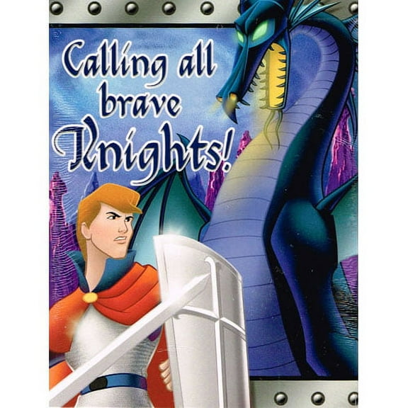 Sleeping Beauty 'Prince Phillip' Invitations w/ Envelopes (8ct)