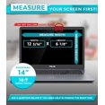 thumbnail image 2 of PYS Laptop Privacy Screen 14 Inch (16:9 Aspect) - Removable Laptop Screen Privacy Shield, Anti-Glare Laptop Screen, 2 of 5