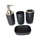 thumbnail image 3 of Juego de 4 accesorios de baño, jabonera para baño, restaurantes y hogar. Negro, 3 of 9